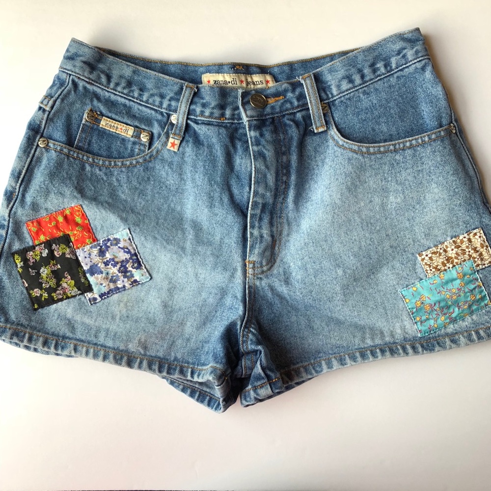 Zana Di Denim Patchwork Shorts